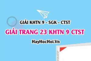Giải KHTN 9 trang 23 Chân trời sáng tạo SGK